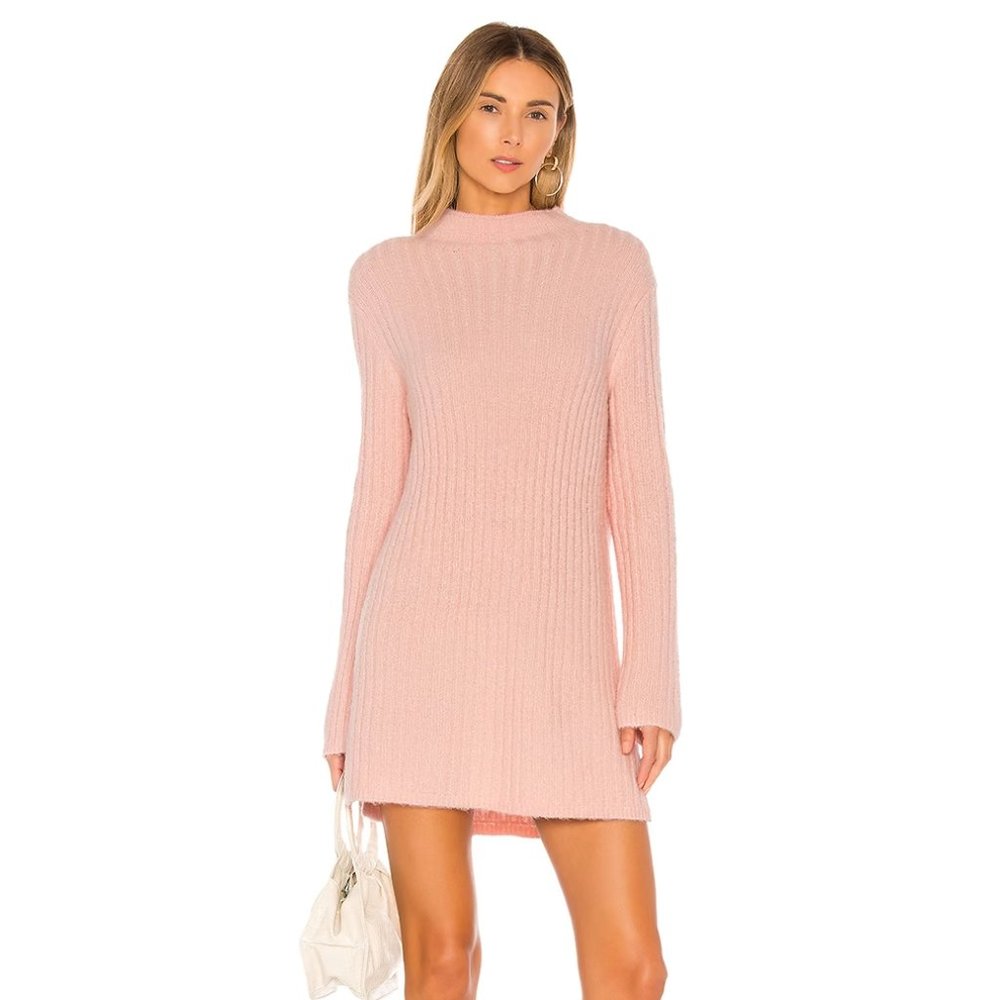 Revolve Lovers + Friends Julana Pink Sweater Dress size M